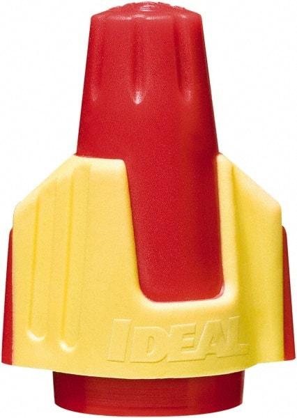 Ideal - 2, 18 to 4, 10 AWG, 600 Volt, Flame Retardant, Wing Twist on Wire Connector - Red & Yellow, 221°F - Apex Tool & Supply