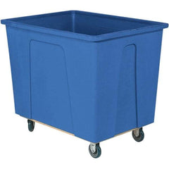 Wesco Industrial Products - 350 Lb Load Capacity, 4 Bushels, Plastic Box Truck - 21" Wide x 32" Long x 21-1/2" High, Blue - Apex Tool & Supply