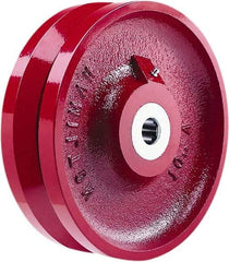 Hamilton - 10 Inch Diameter x 3 Inch Wide, Cast Iron Caster Wheel - 3,000 Lb. Capacity, 3-1/4 Inch Hub Length, 1-15/16 Inch Axle Diameter, Plain Bore Bearing - Apex Tool & Supply