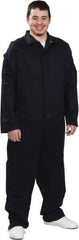 PRO-SAFE - Size 2XL, Navy Blue, Zipper, Arc Flash Coverall - 44 to 46" Chest, Indura Ultra Soft, Cotton, Nylon, 6 Pockets - Apex Tool & Supply