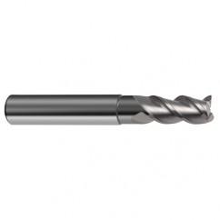 1/4" Dia. - 2-1/2" OAL - 3 FL Variable Helix Bright Carbide End Mill - Apex Tool & Supply