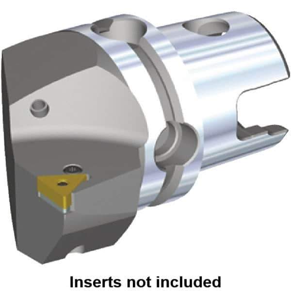 Kennametal - Right Hand Cut, Size KM40, TN.. Insert Compatiblity, Internal or External Modular Turning & Profiling Cutting Unit Head - 27mm Ctr to Cutting Edge, 40mm Head Length, Through Coolant, Series Kenlever - Apex Tool & Supply