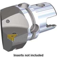 Kennametal - Right Hand Cut, Size KM40, TN.. Insert Compatiblity, Internal or External Modular Turning & Profiling Cutting Unit Head - 27mm Ctr to Cutting Edge, 40mm Head Length, Through Coolant, Series Kenlever - Apex Tool & Supply