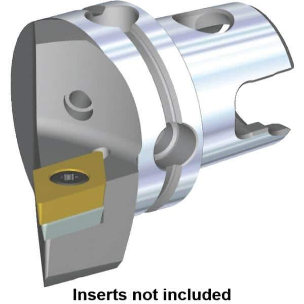 Kennametal - Right Hand Cut, Size KM40, DC.. Insert Compatiblity, Modular Turning & Profiling Cutting Unit Head - 27mm Ctr to Cutting Edge, 40mm Head Length, Through Coolant, Series S-Clamping - Apex Tool & Supply