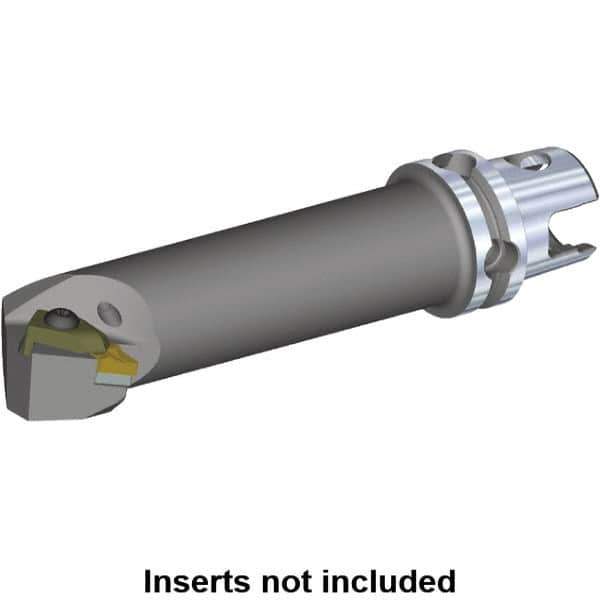 Kennametal - KNGX.., NP.. 132F Insert, 177.8mm Head Length, Modular Grooving Cutting Unit Head - Right Hand Cut, System Size KM50, Through Coolant, Series Top Notch - Apex Tool & Supply