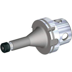 Kennametal - 0.5mm to 13mm Capacity, 100mm Projection, Modular Connection, ER20 Collet Chuck - Through-Spindle - Exact Industrial Supply