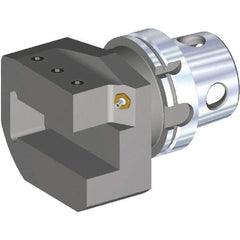 Kennametal - Right Hand Cut, Size KM4X100, Modular Turning & Profiling Cutting Unit Head - 108mm Head Length, Through Coolant - Apex Tool & Supply