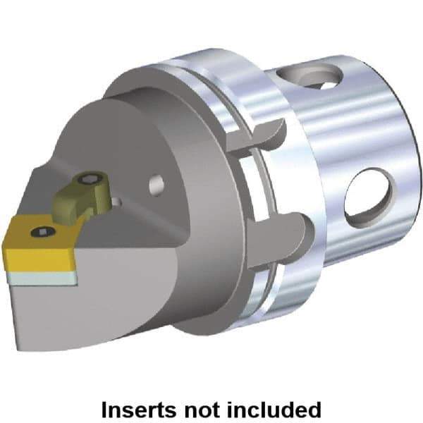 Kennametal - Neutral Cut, Size KM4X100, SN.. Insert Compatiblity, Modular Turning & Profiling Cutting Unit Head - 100mm Head Length, Through Coolant - Apex Tool & Supply
