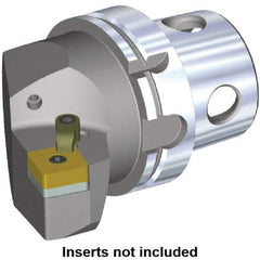 Kennametal - Right Hand Cut, Size KM4X100, SN.. Insert Compatiblity, Modular Turning & Profiling Cutting Unit Head - 58mm Ctr to Cutting Edge, 100mm Head Length, Through Coolant - Apex Tool & Supply
