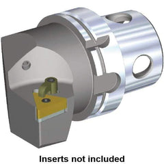 Kennametal - Right Hand Cut, Size KM4X100, TN.. Insert Compatiblity, Modular Turning & Profiling Cutting Unit Head - 63mm Ctr to Cutting Edge, 100mm Head Length, Through Coolant - Apex Tool & Supply
