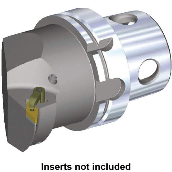 Kennametal - Right Hand Cut, Size KM4X100, VN.. Insert Compatiblity, Internal or External Modular Turning & Profiling Cutting Unit Head - 63mm Ctr to Cutting Edge, 100mm Head Length, Through Coolant - Apex Tool & Supply