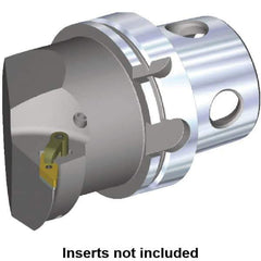Kennametal - Right Hand Cut, Size KM4X100, VN.. Insert Compatiblity, Internal or External Modular Turning & Profiling Cutting Unit Head - 63mm Ctr to Cutting Edge, 100mm Head Length, Through Coolant - Apex Tool & Supply
