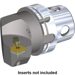 Kennametal - Right Hand Cut, Size KM4X100, CN.. Insert Compatiblity, Internal or External Modular Turning & Profiling Cutting Unit Head - 63mm Ctr to Cutting Edge, 100mm Head Length, Through Coolant - Apex Tool & Supply