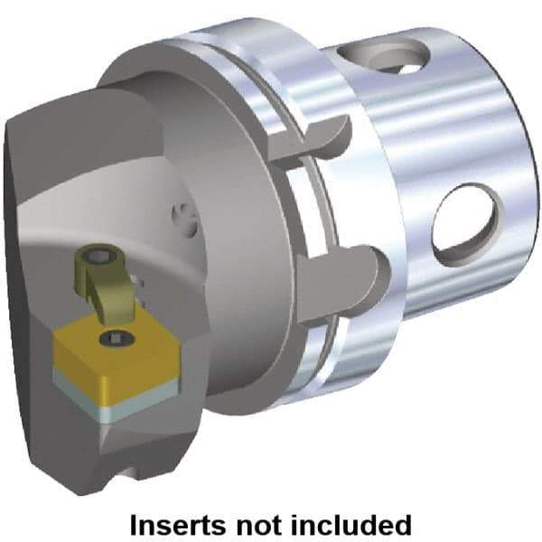 Kennametal - Right Hand Cut, Size KM4X100, CN.. Insert Compatiblity, Internal or External Modular Turning & Profiling Cutting Unit Head - 63mm Ctr to Cutting Edge, 100mm Head Length, Through Coolant - Apex Tool & Supply