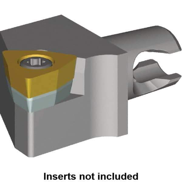 Kennametal - Right Hand Cut, Size KM12, WC.. Insert Compatiblity, Modular Turning & Profiling Cutting Unit Head - 8mm Ctr to Cutting Edge, 15mm Head Length, Series KM Micro - Apex Tool & Supply
