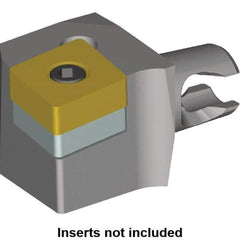 Kennametal - Left Hand Cut, Size KM16, CN.. Insert Compatiblity, Modular Turning & Profiling Cutting Unit Head - 10mm Ctr to Cutting Edge, 20mm Head Length, Series KM Micro - Apex Tool & Supply