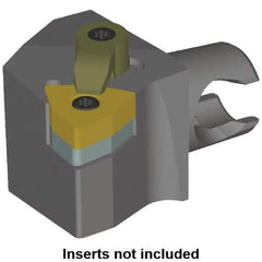 Kennametal - Right Hand Cut, Size KM20, WN.. Insert Compatiblity, Modular Turning & Profiling Cutting Unit Head - 12.5mm Ctr to Cutting Edge, 25mm Head Length, Series KM Mini - Apex Tool & Supply