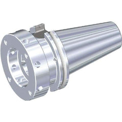 Kennametal - SIF100 System Size, DIN69871-50 Taper, Modular Tool Holding System Adapter - 60mm Projection, Through Coolant - Exact Industrial Supply