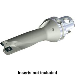 Kennametal - 45mm Max Drill Depth, 3xD, 15mm Diam, Indexable Insert Drill - KM40 Modular Connection Shank - Apex Tool & Supply