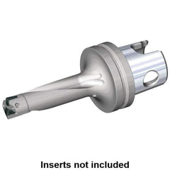 Kennametal - 2-1/4" Max Drill Depth, 3xD, 3/4" Diam, Indexable Insert Drill - KM40 Modular Connection Shank - Apex Tool & Supply