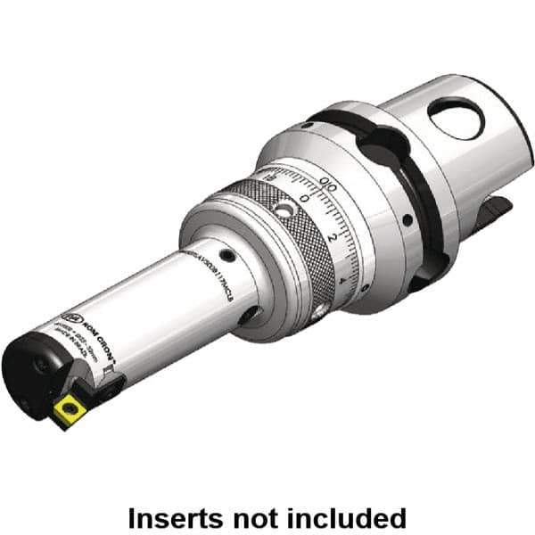 Kennametal - Neutral Hand Cut, 31.50mm Min Bore Diam, Size KM40TS Modular Boring Cutting Unit Head - 3.2677" Max Bore Depth, Through Coolant - Apex Tool & Supply