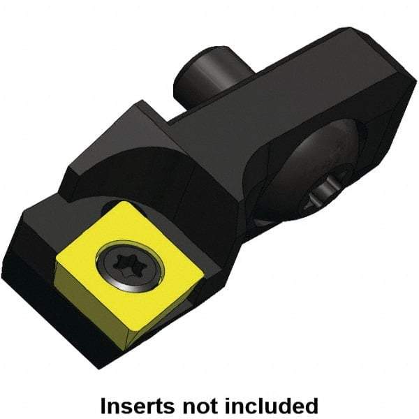Kennametal - Series Romicron, Right Hand Cut, Boring Cartridge - 4.76mm Back of Bar to Cutting Edge, CP.. 0602.., CP.. 215.. Insert, 19.2mm OAL, 0° Lead Angle - Apex Tool & Supply