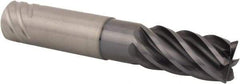 Kennametal - 20mm, 6 Flute, Single End, Solid Carbide, 1mm Corner Radius End Mill - 115mm OAL, 38° Helix, Right Hand Flute, 38mm LOC, Right Hand Cut, 60mm Extended Reach - Apex Tool & Supply