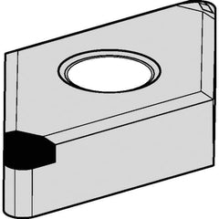 Kennametal - DNGM442 CB1 Grade KBH20 PCBN Turning Insert - Nano-Composite Finish, 55° Diamond, 1/2" Inscr Circle, 1/4" Thick, 1/32" Corner Radius - Apex Tool & Supply