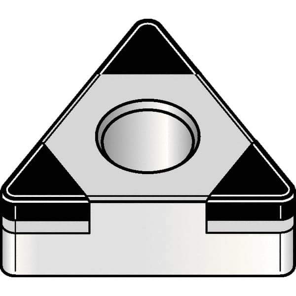 Kennametal - TNGM160408 CB1 Grade KBH20 PCBN Turning Insert - 60° Triangle, 3/8" Inscr Circle, 3/16" Thick, 1/32" Corner Radius - Apex Tool & Supply