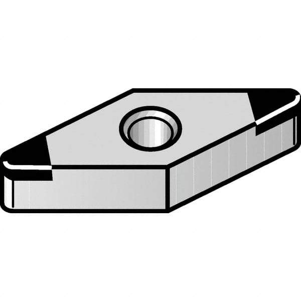 Kennametal - VNGM333 CB1 Grade KBH20 PCBN Turning Insert - 35° Diamond, 3/8" Inscr Circle, 3/16" Thick, 3/64" Corner Radius - Apex Tool & Supply