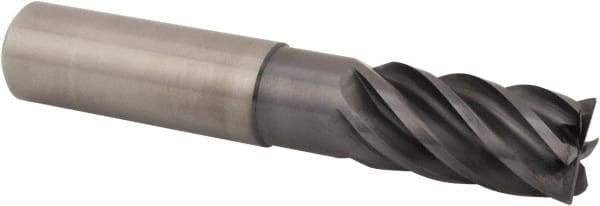 Kennametal - 20mm, 6 Flute, Single End, Solid Carbide, 0.5mm Corner Radius End Mill - 115mm OAL, 38° Helix, Right Hand Flute, 38mm LOC, Right Hand Cut, 60mm Extended Reach - Apex Tool & Supply