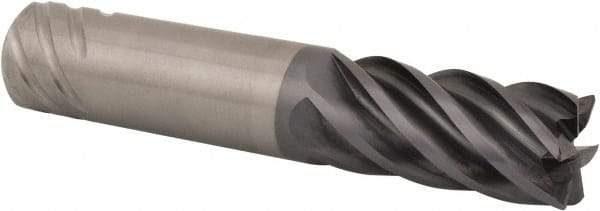 Kennametal - 20mm, 6 Flute, Single End, Solid Carbide, 0.75mm Corner Radius End Mill - 104mm OAL, 38° Helix, Right Hand Flute, 38mm LOC, Right Hand Cut - Apex Tool & Supply