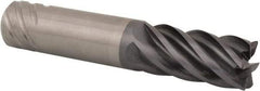 Kennametal - 20mm, 6 Flute, Single End, Solid Carbide, 0.75mm Corner Radius End Mill - 104mm OAL, 38° Helix, Right Hand Flute, 38mm LOC, Right Hand Cut - Apex Tool & Supply
