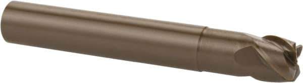 Kennametal - 8mm, 4 Flute, Single End, Ceramic, 1mm Corner Radius End Mill - 57mm OAL, 40° Helix, Right Hand Flute, 6mm LOC, Right Hand Cut, 16mm Extended Reach - Apex Tool & Supply