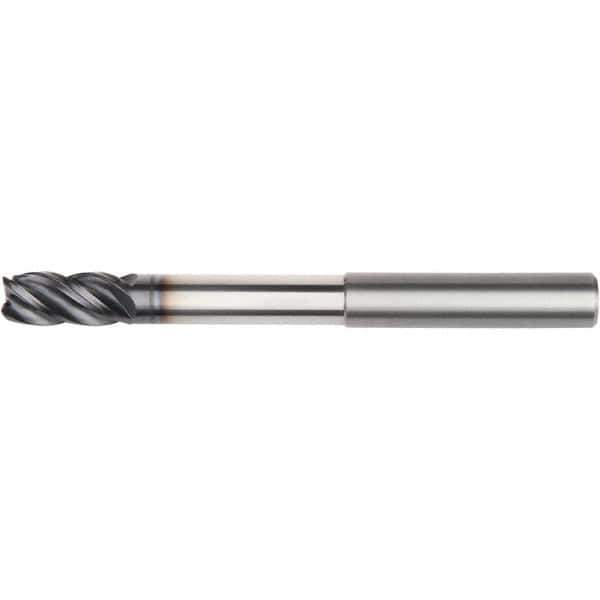 Kennametal - 16mm, 4 Flute, Single End, Solid Carbide, Corner Chamfer End Mill - 150mm OAL, 38° Helix, Right Hand Flute, 32mm LOC, Right Hand Cut, 100mm Extended Reach - Apex Tool & Supply