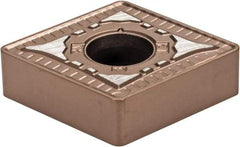 Kennametal - CNMG643 RN Grade KCP10B Carbide Turning Insert - TiCN/Al2O3/TiOCN Finish, 80° Diamond, 3/4" Inscr Circle, 1/4" Thick, 3/64" Corner Radius - Apex Tool & Supply