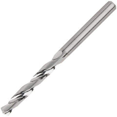 Kennametal - 9.5mm 135° Solid Carbide Jobber Drill - Bright Finish, Right Hand Cut, Spiral Flute, Straight Shank, 89mm OAL, Standard Point - Apex Tool & Supply