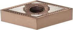 Kennametal - DNMG431 FN Grade KCK15B Carbide Turning Insert - TiCN/Al2O3/TiOCN Finish, 55° Diamond, 1/2" Inscr Circle, 3/16" Thick, 1/64" Corner Radius - Apex Tool & Supply