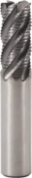 Seco - 8mm Diam, 18mm LOC, 4 Flute Solid Carbide 45° Corner Chamfer Roughing End Mill - SIRON-A Finish, 60mm OAL, 8mm Shank Diam, Single End, Centercutting, 38° Helix - Apex Tool & Supply