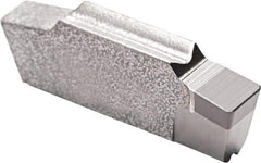 Seco - 160404LCGN LF Grade CBN010, 4mm Cutting Width PCBN Grooving Insert - 2.5mm Max Depth of Cut, Neutral, 0.4mm Corner Radius, Uncoated - Apex Tool & Supply