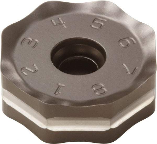 Seco - ONMU090520 M12 Grade MS2500 Carbide Milling Insert - TiCN/Al2O3 Finish, 0.228" Thick, 0.472" Inscribed Circle - Apex Tool & Supply