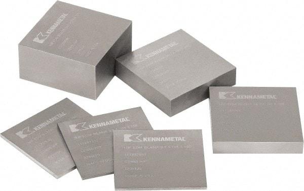 Kennametal - 4-1/8 Inch Square EDM Block - 3/4 Inch Thick - Apex Tool & Supply