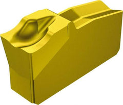Sandvik Coromant - N151.240 5E 235 Grade, 0.1575" Cutting Width, Carbide Cutoff Insert - 0° Neutral Lead Angle, 0.0079" Cnr Rad, TiCN/TiN Coated - Apex Tool & Supply