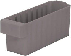 Akro-Mils - 15 Lb. Load Capacity, 11-5/8" Deep, Gray Polymer Drawer Bin - 4-5/8" High x 3-3/4" Wide x 11-5/8" Long - Apex Tool & Supply