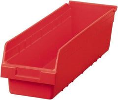 Akro-Mils - 23-5/8" Deep, Red Polymer Hopper Shelf Bin - 6" High x 6-5/8" Wide x 23-5/8" Long - Apex Tool & Supply