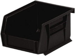 Akro-Mils - 10 Lb. Load Capacity, 5-3/8" Deep, Black Polymer Hopper Stacking Bin - 3" High x 4-1/8" Wide x 5-3/8" Long - Apex Tool & Supply