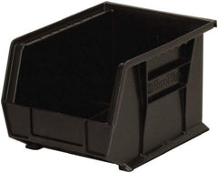 Akro-Mils - 50 Lb. Load Capacity, 10-3/4" Deep, Black Polymer Hopper Stacking Bin - 7" High x 8-1/4" Wide x 10-3/4" Long - Apex Tool & Supply