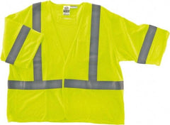 Ergodyne - Size 2X/3XL Flame Resistant/Retardant Lime Mesh General Purpose Vest - 52 to 58" Chest, ANSI/ISEA 107, Hook & Loop Closure, 2 Pockets, Polyester - Apex Tool & Supply