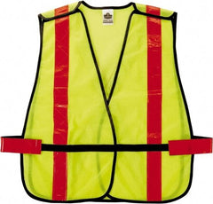 Ergodyne - One Size Fits Most High Visibility Lime Mesh General Purpose Vest - Hook & Loop Closure, Polyester - Apex Tool & Supply