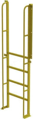 TRI-ARC - 92" 5 Step Configurable Crossover Ladder - 90° Incline, 1,000 Lb Capacity, 50" Platform Height, 30" Base Width x 15" Base Depth, Perforated Tread - Apex Tool & Supply